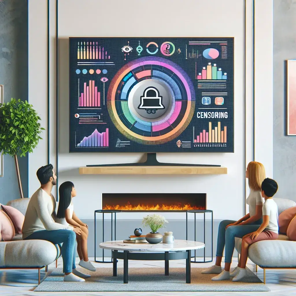 "Comcast AI Parental Dashboard interface showcasing features for managing U.S. streaming apps, designed for enhanced parental controls and user-friendly navigation."