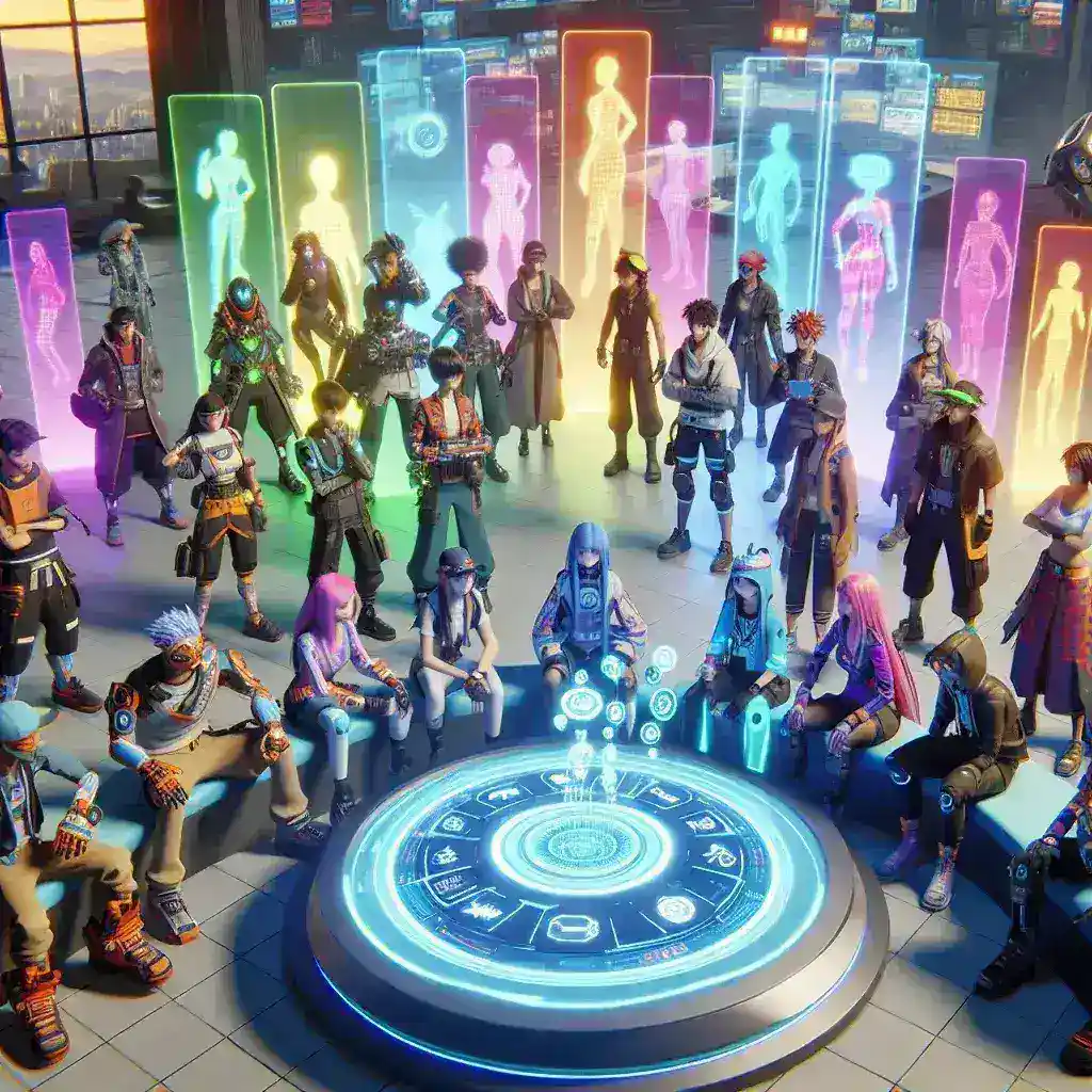 "Fortnite lobby featuring players using real-time voice translation technology by Epic Games for seamless communication across different languages."