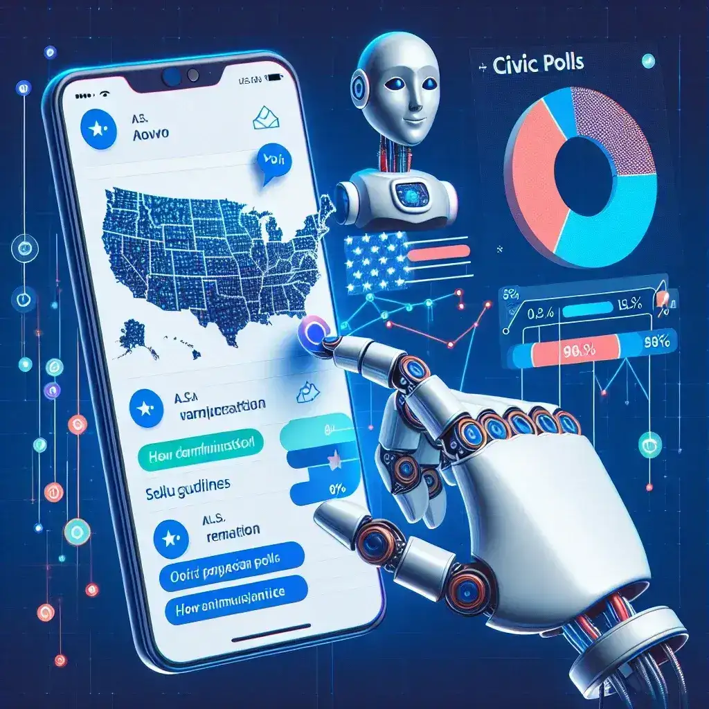 "Meta Messenger AI-powered civic polling tools showcased in U.S. community engagement initiative, enhancing voter participation and feedback."